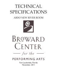 NewRiver Room Tech Spec Nov 2011.pdf - Broward Center for the ...