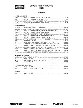 SUBSTATION PRODUCTS