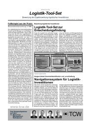 Logistik-Tool-Set, Handout zum 11. MMK - MÃ¼nchner Management ...