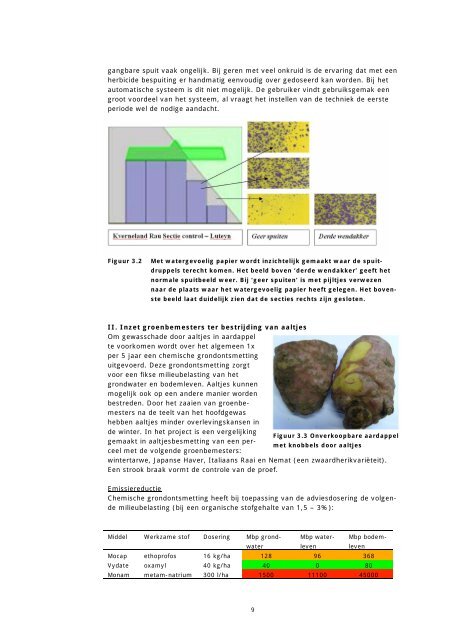 Rapportage onderdeel perceel - Clm