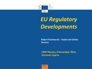 EU Regulatory Developments_CERP - Cept