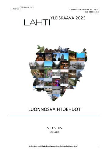 LUONNOSVAIHTOEHDOT - Lahti