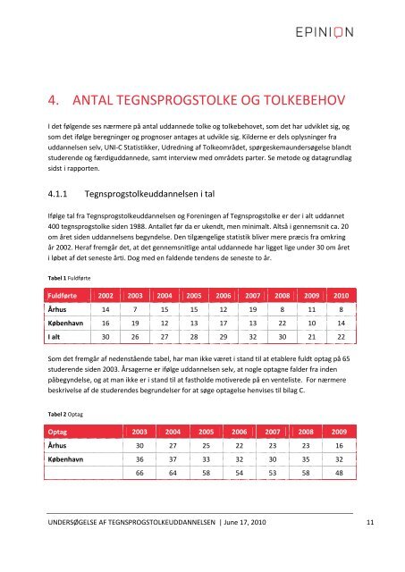 UndersÃ¸gelse af tegnsprogstolkeuddannelsen