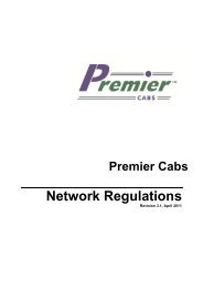 Network Regulations March 2011 - Premier Cabs