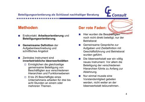 Beteiligungsorientierung als SchlÃ¼ssel nachhaltiger ... - CE-Consult