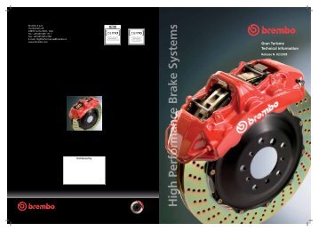 Brembo GT Tech - Competition Braking Products