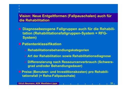 G-DRG`s und ihre Auswirkungen auf die Physikalische Therapie ...