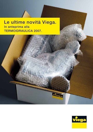Le ultime novità Viega. - Edilportale