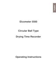 Elcometer 5500 Circular Ball Type Drying Time Recorder Operating ...