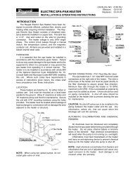 Raypak Electric Heater Manual - Robert's Hot Tubs