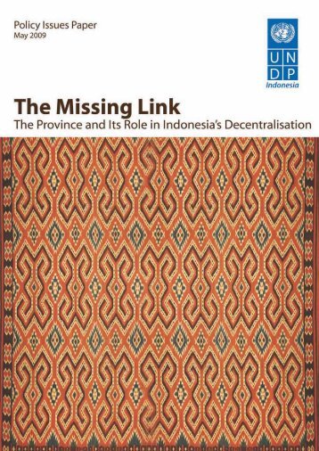 Missing Link: The Province and its Role in Indonesia's ... - UNDP
