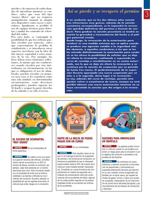 NUEVA LEY DE SEGURIDAD VIAL - Dirección General de Tráfico