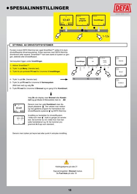 DEFA SmartStartâ¢ Bruks- / monteringsanvisning - Bilradiospesialisten