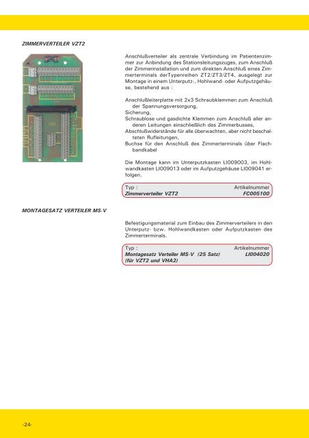 Systeme für Krankenhäuser ... - EFE Elektronik- Forschungs