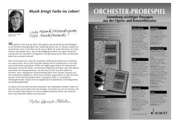 ORCHESTER-PROBESPIEL - Schott Music