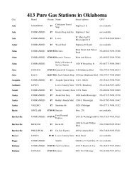 413 Pure Gas Stations in Oklahoma - ABATE of Tulsa