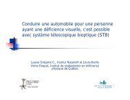 Conduire une automobile pour une personne ayant une ... - AERDPQ