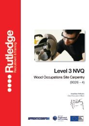 Level 3 NVQ Diploma in Wood Occupations Site Carpentry - Training