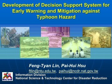 Development of Decision Support System for Early Warning and ...