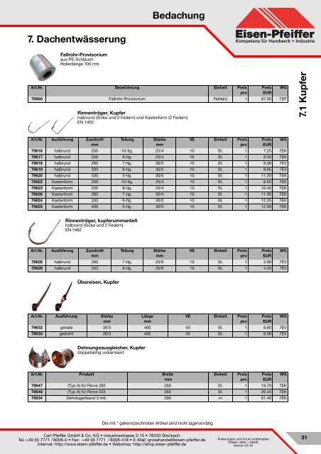 Bedachung - Carl Pfeiffer GmbH & Co KG