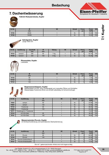 Bedachung - Carl Pfeiffer GmbH & Co KG