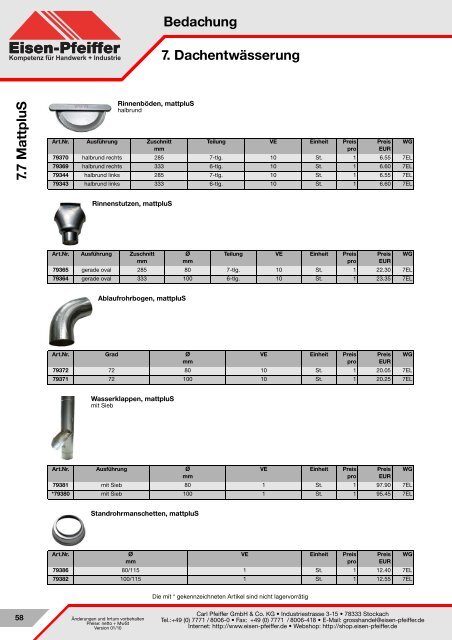 Bedachung - Carl Pfeiffer GmbH & Co KG