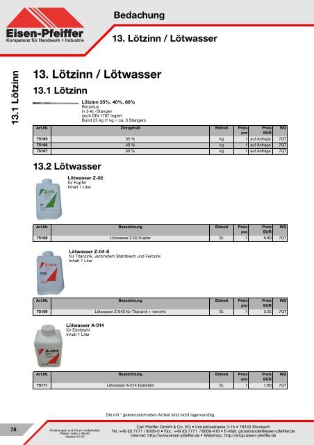 Bedachung - Carl Pfeiffer GmbH & Co KG