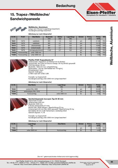 Bedachung - Carl Pfeiffer GmbH & Co KG