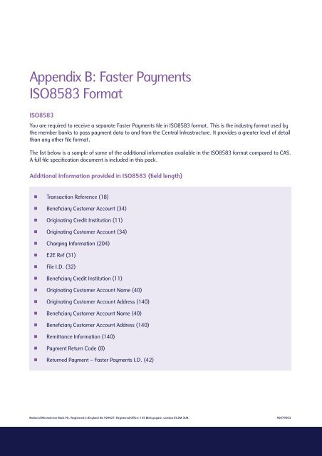 Faster Payments enablement guide - NatWest