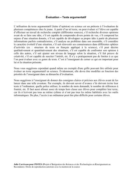 Exemple De Conclusion Pour Un Texte Argumentatif  ijanve