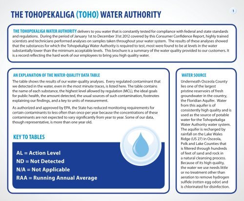 Eastern Report - Toho Water Authority