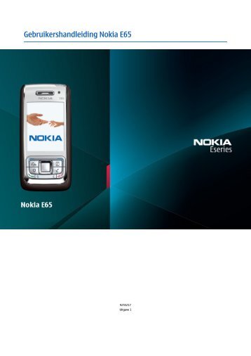 Gebruikershandleiding Nokia E65 - Toestelhulp