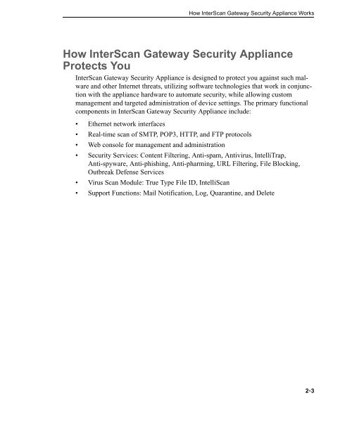 Trend Micro Interscan Gateway Security Appliance M-Series ...