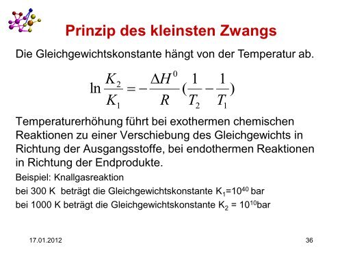 Gleichgewicht - Organische Chemie