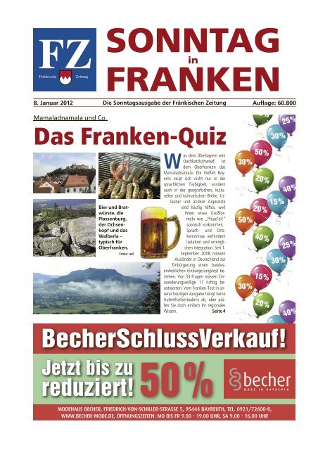 FZ - Sonntag in Franken E-Paper