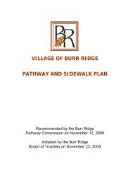 village of burr ridge pathway and sidewalk plan