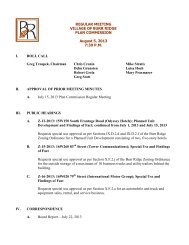 August 5, 2013 Agenda - Village of Burr Ridge