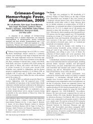 Crimean-Congo Hemorrhagic Fever, Afghanistan, 2009