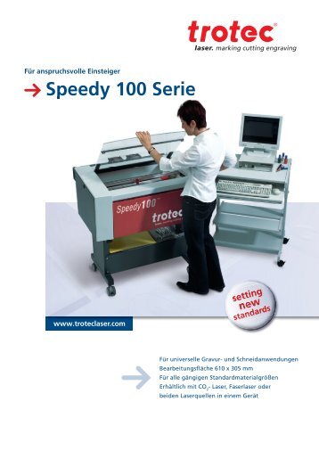 Speedy 100 Serie - Trotec Laser