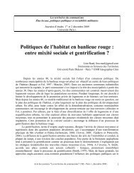 Politiques de l'habitat en banlieue rouge : entre mixitÃ© sociale et ...