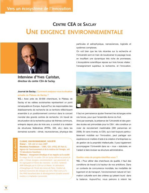 Journal de Saclay n° 39 - CEA Saclay