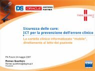 TABULA CLINICA - Cartella clinica su Tablet PC in corsia - Forum PA