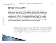 Springs versus CBUSH - Predictive Engineering