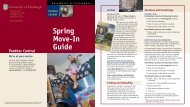 Spring Move-In Guide - Panther Central - University of Pittsburgh