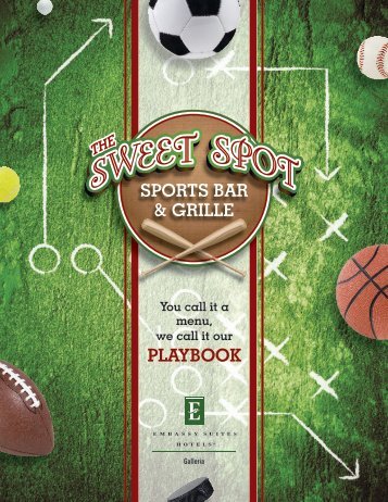 Sweet Spot Sports Bar & Grille Menu - Embassy Suites