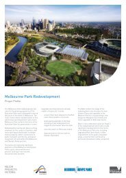 Melbourne Park Redevelopment - Major Projects Victoria