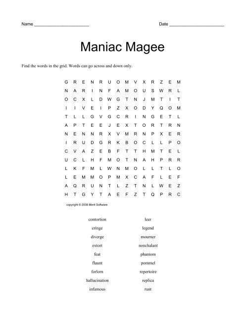 Maniac Magee - Merit Software