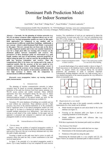 Paper (pdf, 1.4 MB) - AWE-Communications