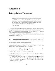 Appendix E Interpolation Theorems