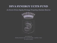 DIVA SYNERGY UCITS FUND - Bernheim, Dreyfus & Co.